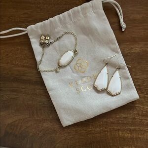 Kendra Scott White Jewelry Set